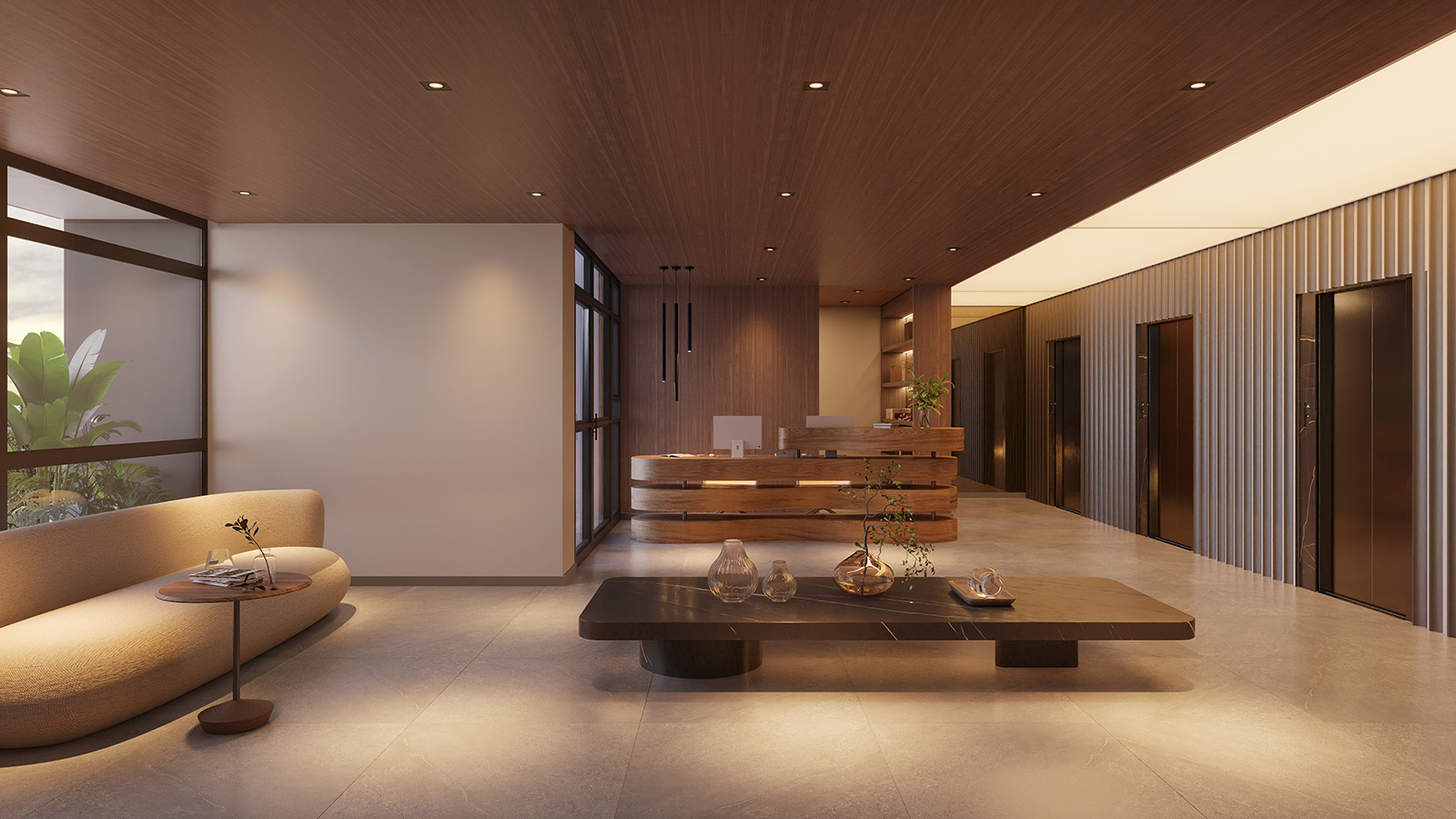 Perspectiva ilustrada do LOBBY
