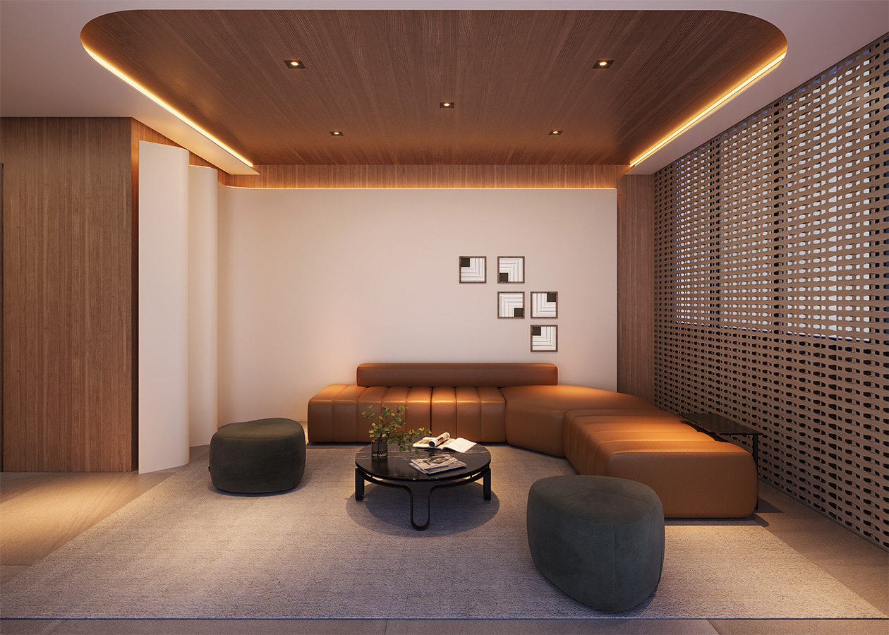 Perspectiva ilustrada do LOUNGE