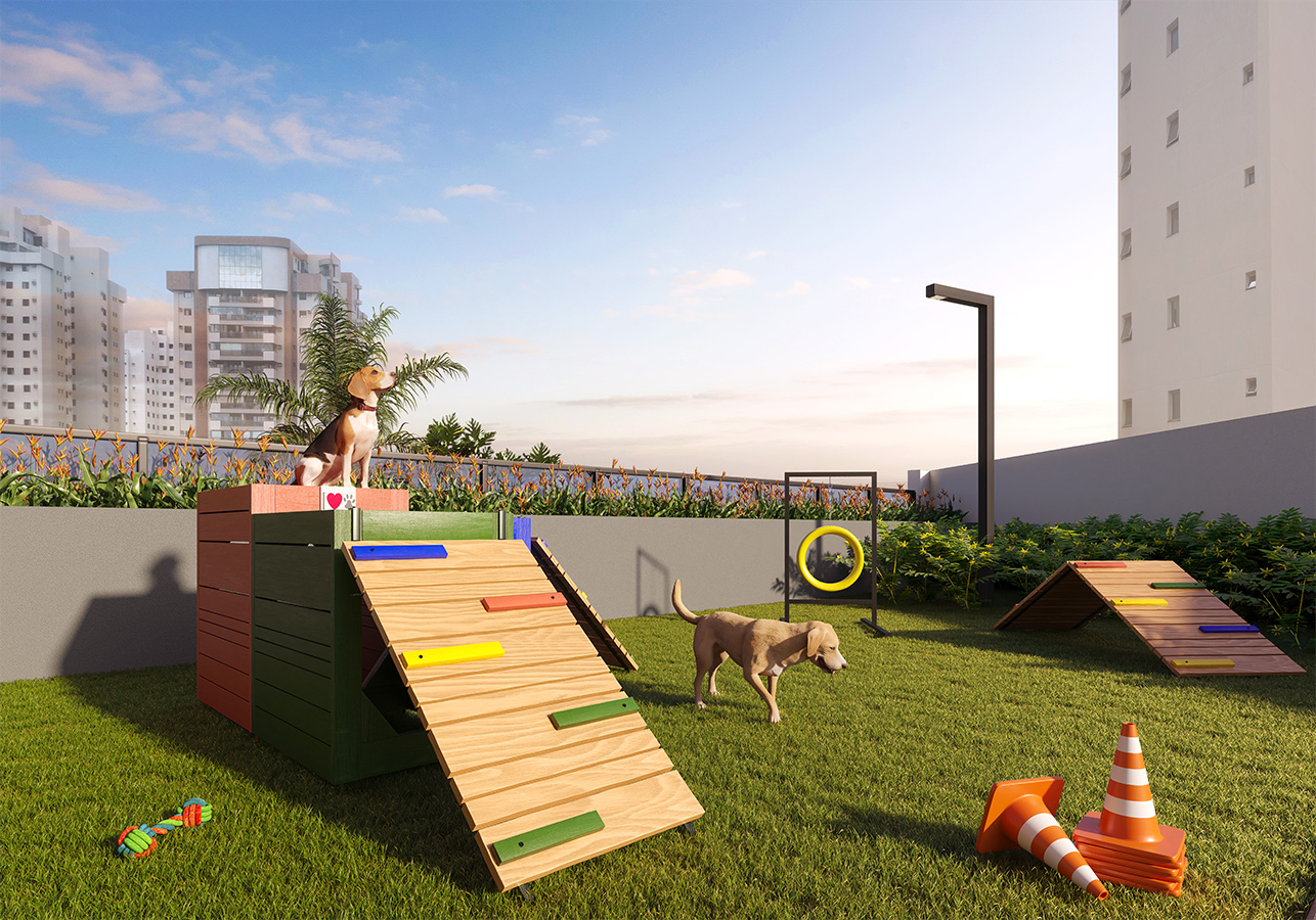 Perspectiva ilustrada do PET PLACE